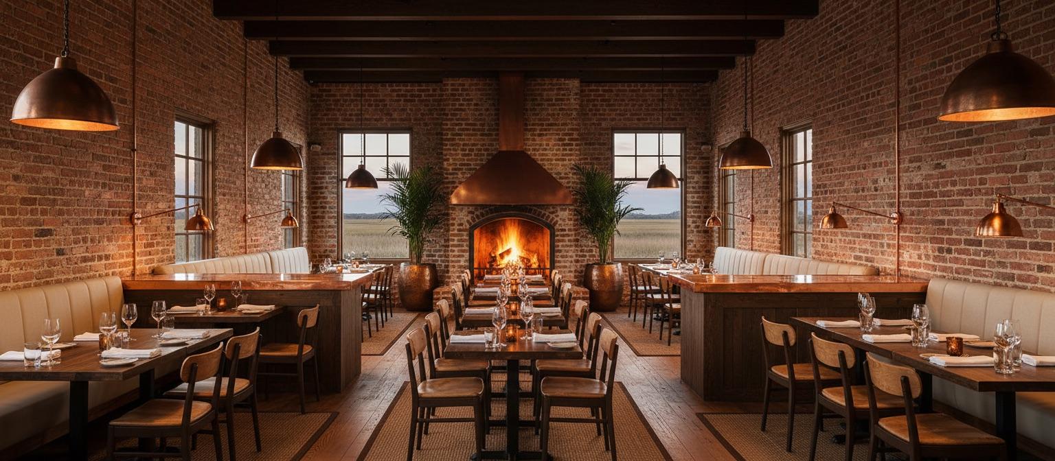 The full Marsh and Ember dining room