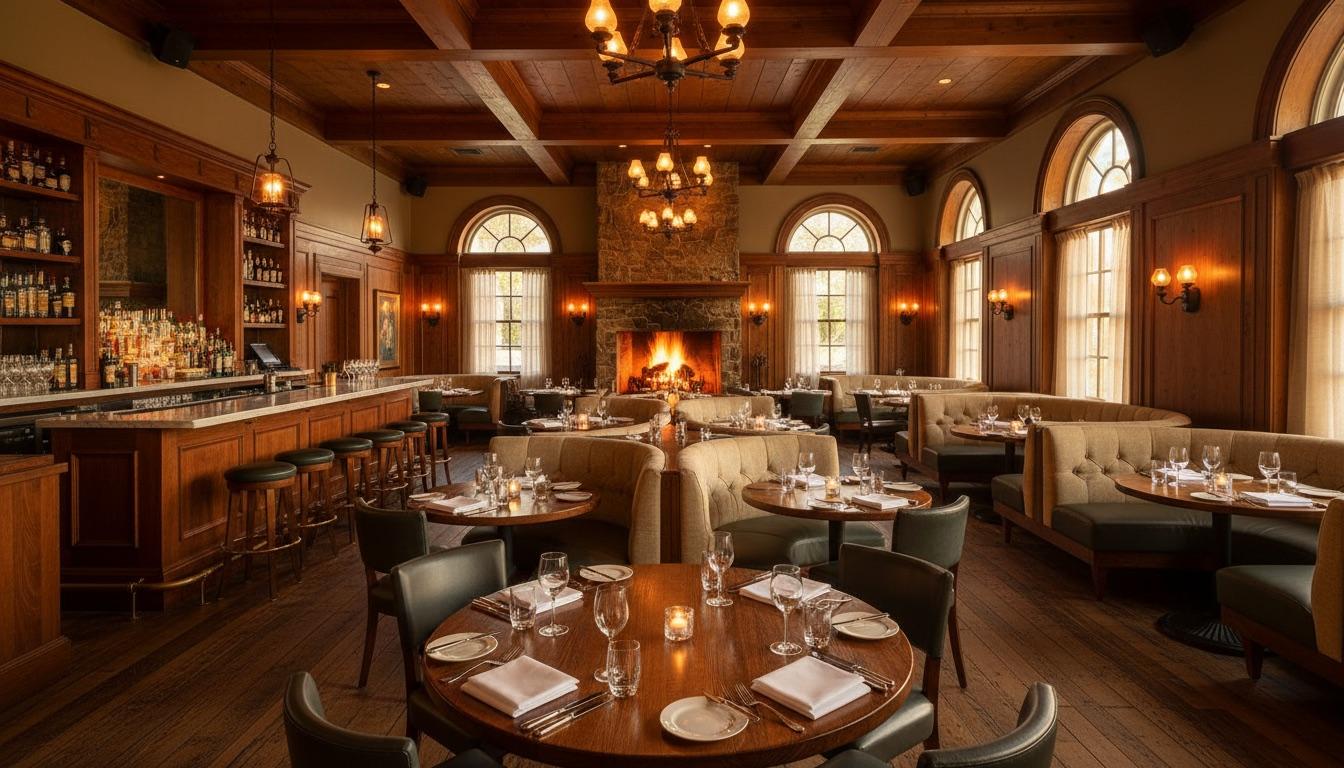 The full Marsh and Ember dining room