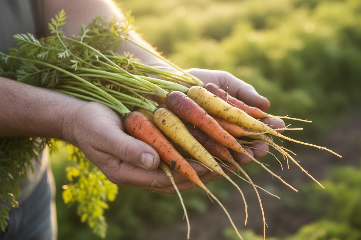 Seasonal ingredients selected for the menu