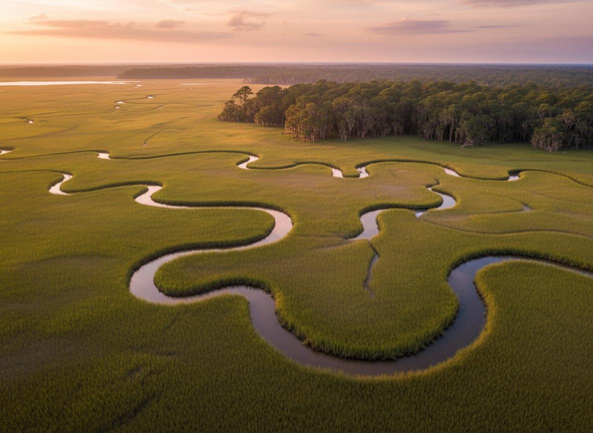 The Lowcountry landscape surrounding Charleston