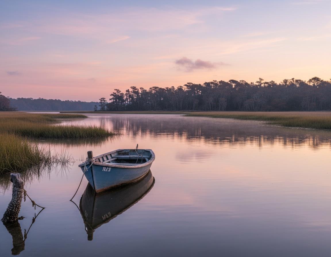 Lowcountry marsh at golden hour