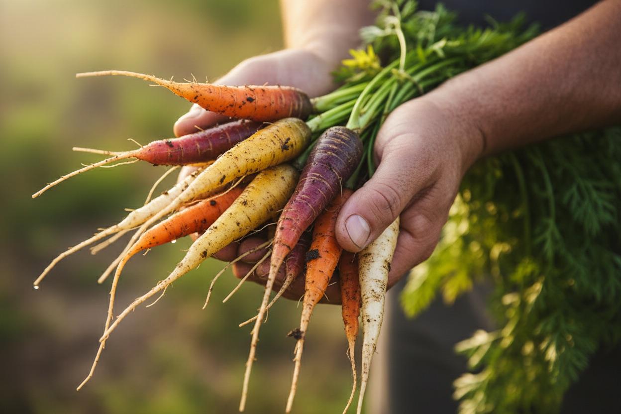Seasonal ingredients selected for the menu